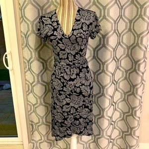 LOFT Patterned Wrap Dress
